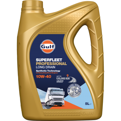 Двигателно масло Gulf Superfleet Professional Long Drain 10W40 5L