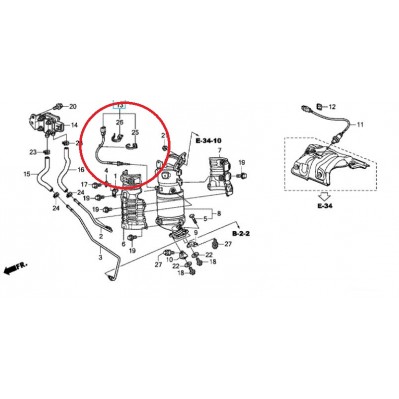 Температурен датчик dpf Honda Cr-v 37810-RFW-G01 N22B