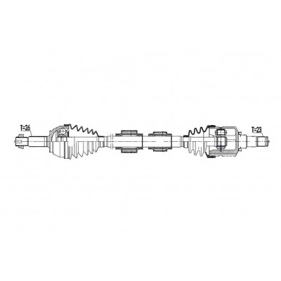 Полуоска NPW-TY-274 NTY