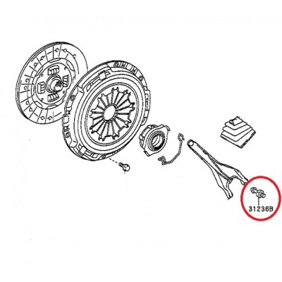 Болт вилка съединител Toyota 31236-20060